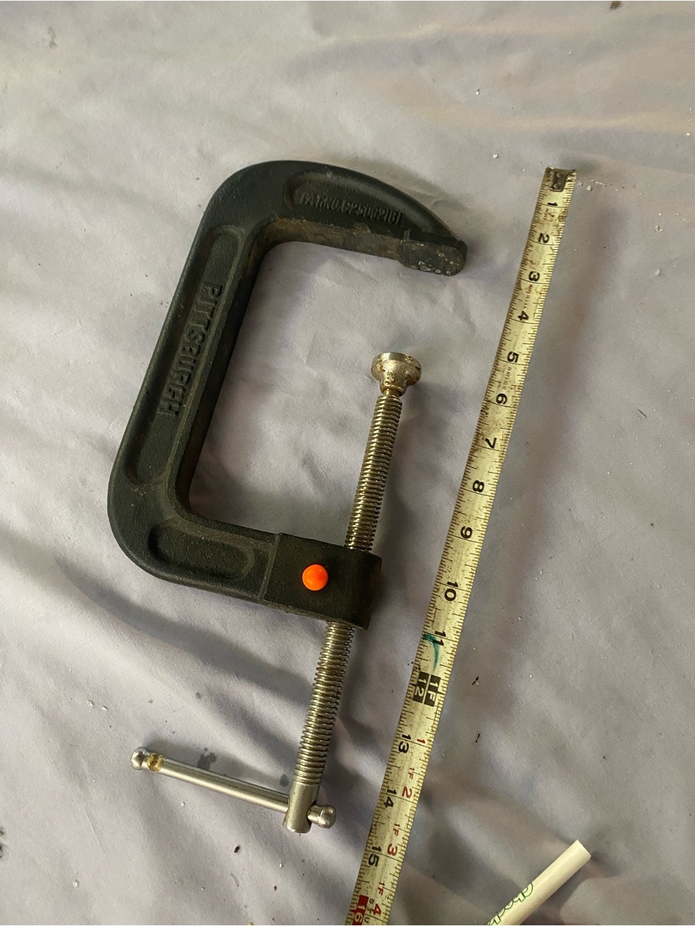 Unbranded Black C-Clamp with Steel Screw